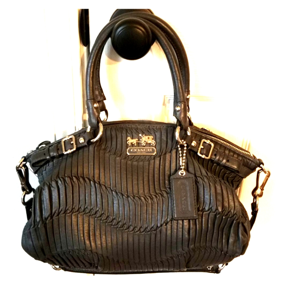 Coach Madison Gathered Leather Sophia Satchel
